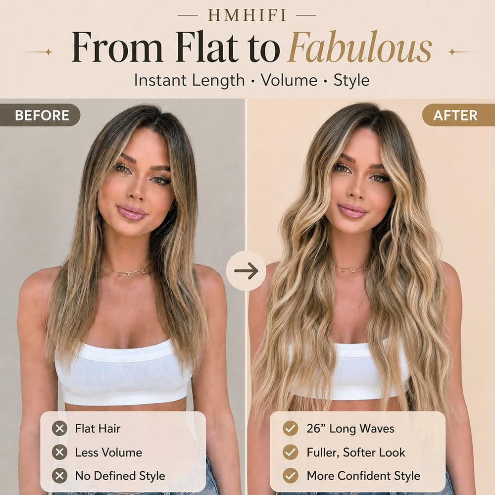 Blonde Wig for Women,26 Inch Long Wavy Curly Middle Part Hair | Soft face-framing layered waves,Tangle resistant,Easy-style,Adjustable,Daily wear,party,photo,Halloween costume